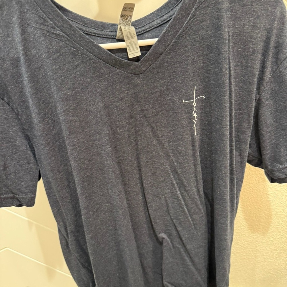 Women’s Blue V-Neck T-Shirt